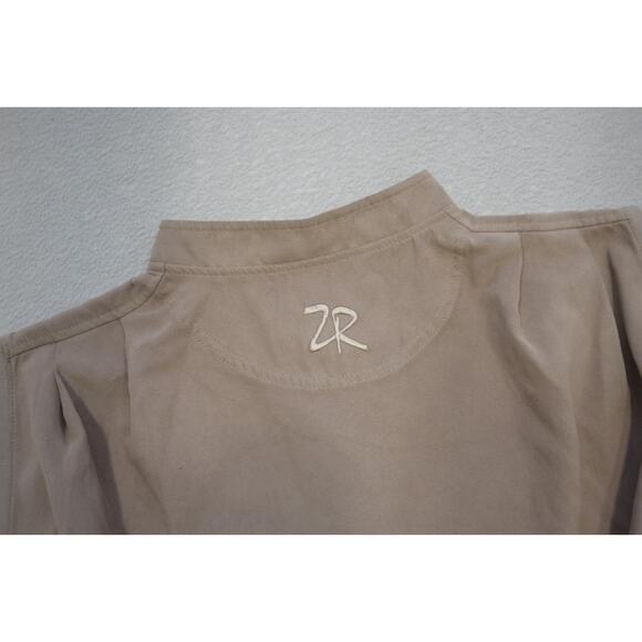 Zero Restriction Suede WindBreaker Golf Vest MADE IN USA Snap Neck Womens Medium - Picture 1 of 8